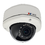 ACTi D81A 1MP Outdoor Dome Camera with D/N IR and a Vari-focal Lens
