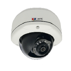 ACTi D72A 3MP Outdoor Dome Camera with D/N IR and Fixed 2.93mm Lens