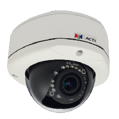 ACTi E86A 3MP Outdoor Dome Camera with D/N, IR, Superior WDR and a Vari-focal Lens