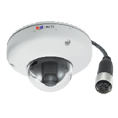 ACTi E918M 3MP Outdoor Mini Dome with Superior WDR, M12 connector, Fixed lens PoE IP mini dome camera