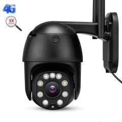 SP934B 5.0MP 4G 2.5 inch mini PTZ control 5x zoom, no-glow IR LED waterproof outdoor real time video streaming CCTV camera 