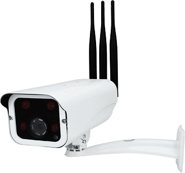 WHQ4D-CAM-4G 2MP 4G LTE Cellular IR WiFi enabled CCTV camera with 3 antennas